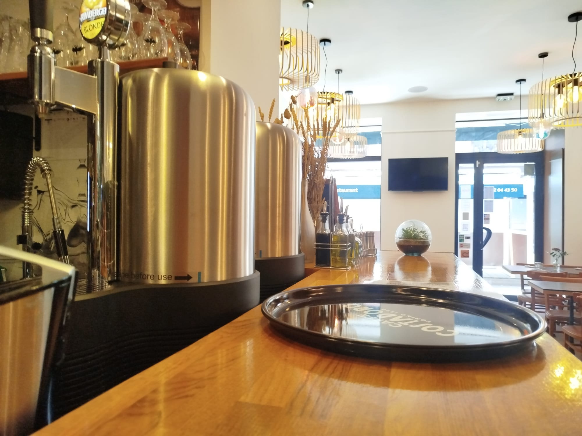 Comptoir en zellige vert